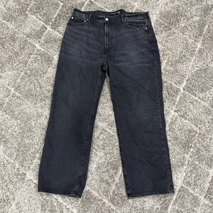 Abercrombie & Fitch Men's Dark Gray Relaxed Jeans